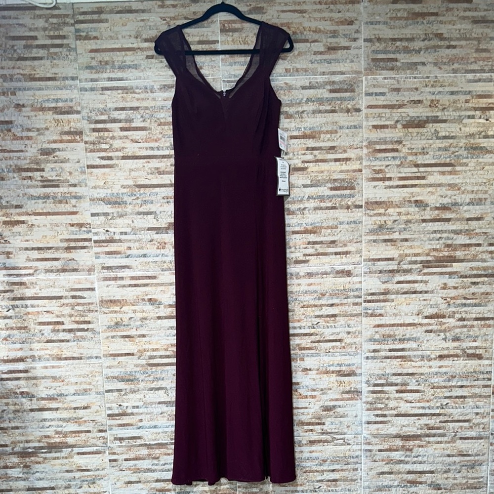 R & M Richards Elegant wine Wedding Gown